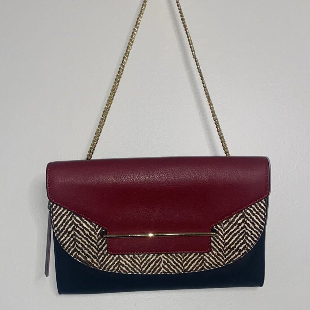 Vince Camuto Leather Handbag With Animal Hair. - Picture 3 of 14